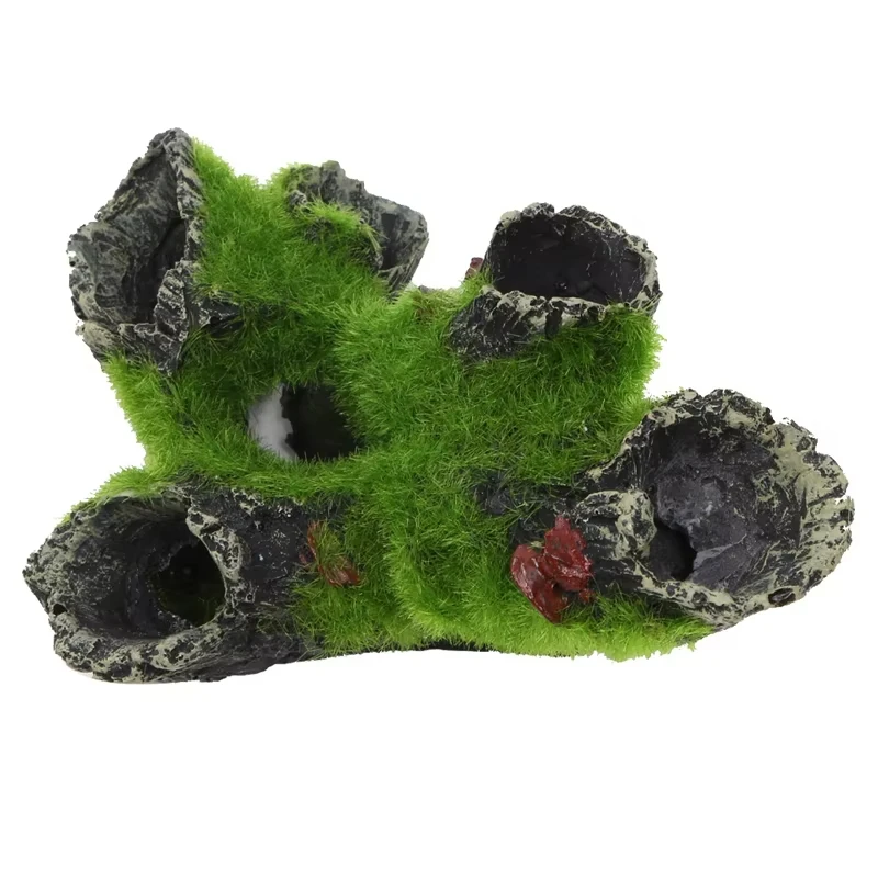 Resin Breeding Hiding Cave Simulation Shrimp Cave House Decorative Props Tree House Shelter Crafts Arts for Aquarium Landscaping image 4