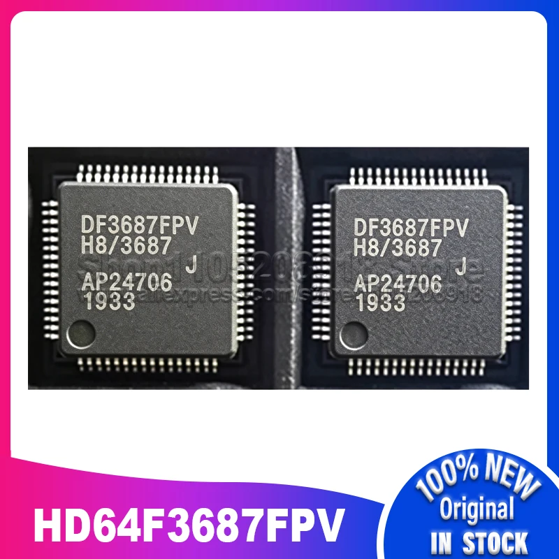 

1 шт./лот, новый оригинальный микроконтроллер HD64F3687FPV DF3687FPV QFP-64