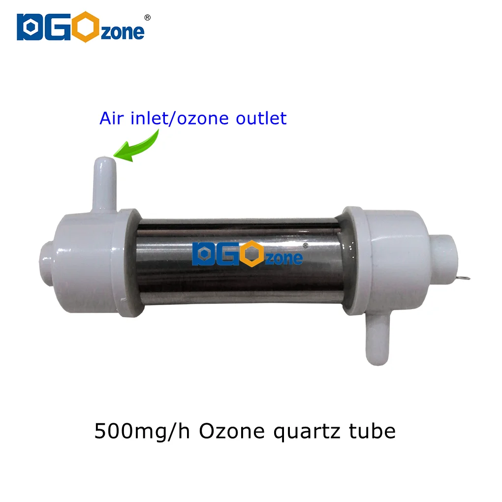 Tubo di ozono al quarzo da 500mg per ozonizzatore per tubo di vetro purificante aria e acqua senza alimentatore KH-QT500MG