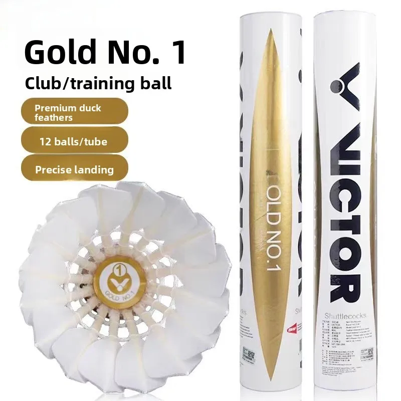 volants-de-badminton-victor-serie-jaune-74-speed-haute-performance-qualite-professionnelle-pour-entrainement-tete-en-liege-naturel