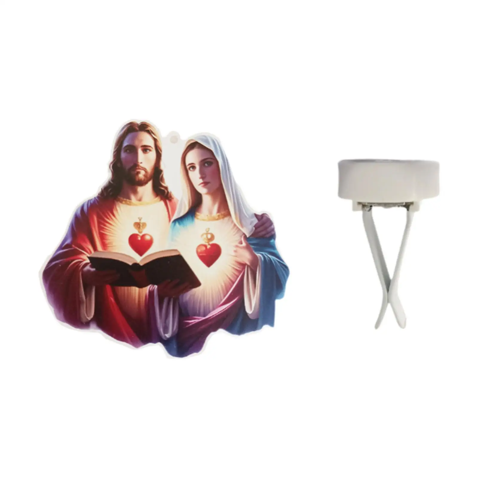 Generic Car Vent Clip Jesus and Wife Shape Wear Resistant Unique Easy