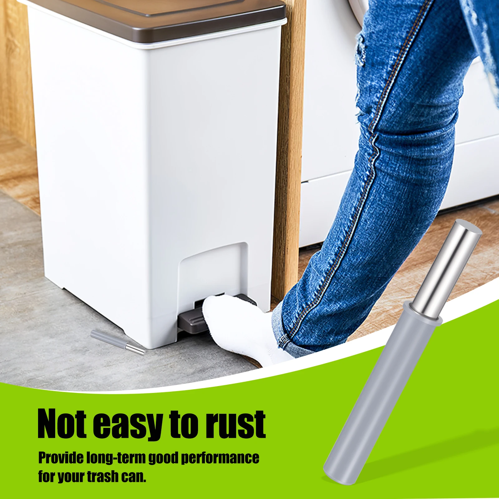 

Hydraulic Dropper Damper Trash Can Parts Fittings Household Supply Metal Replacement Dampers Stainless Quiet Slow Closure Lid