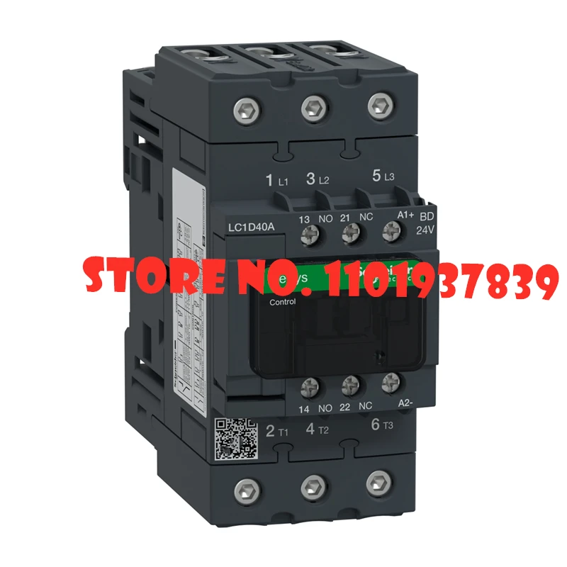 

3P 40A DC Contactor LC1D40ABD Coil Voltage 24VDC