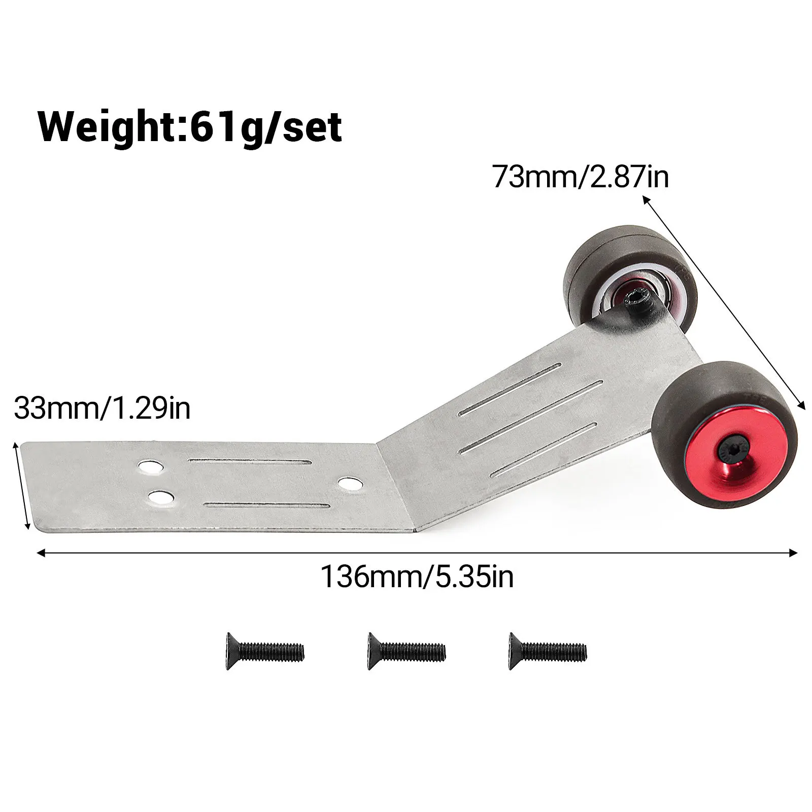 RC Head Up Wheel Stainless Steel Wheelie Bar for Traxxas Mini Maxx Monster Truck-107154-1