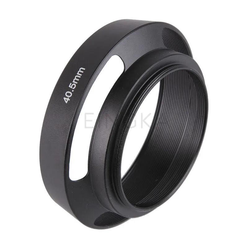 Black/Silver Camera Lens Hood Metal Sun Shade Cover 37mm 39mm 40.5mm 43mm 46mm 49mm 52mm 55mm 58mm Thread Mount
