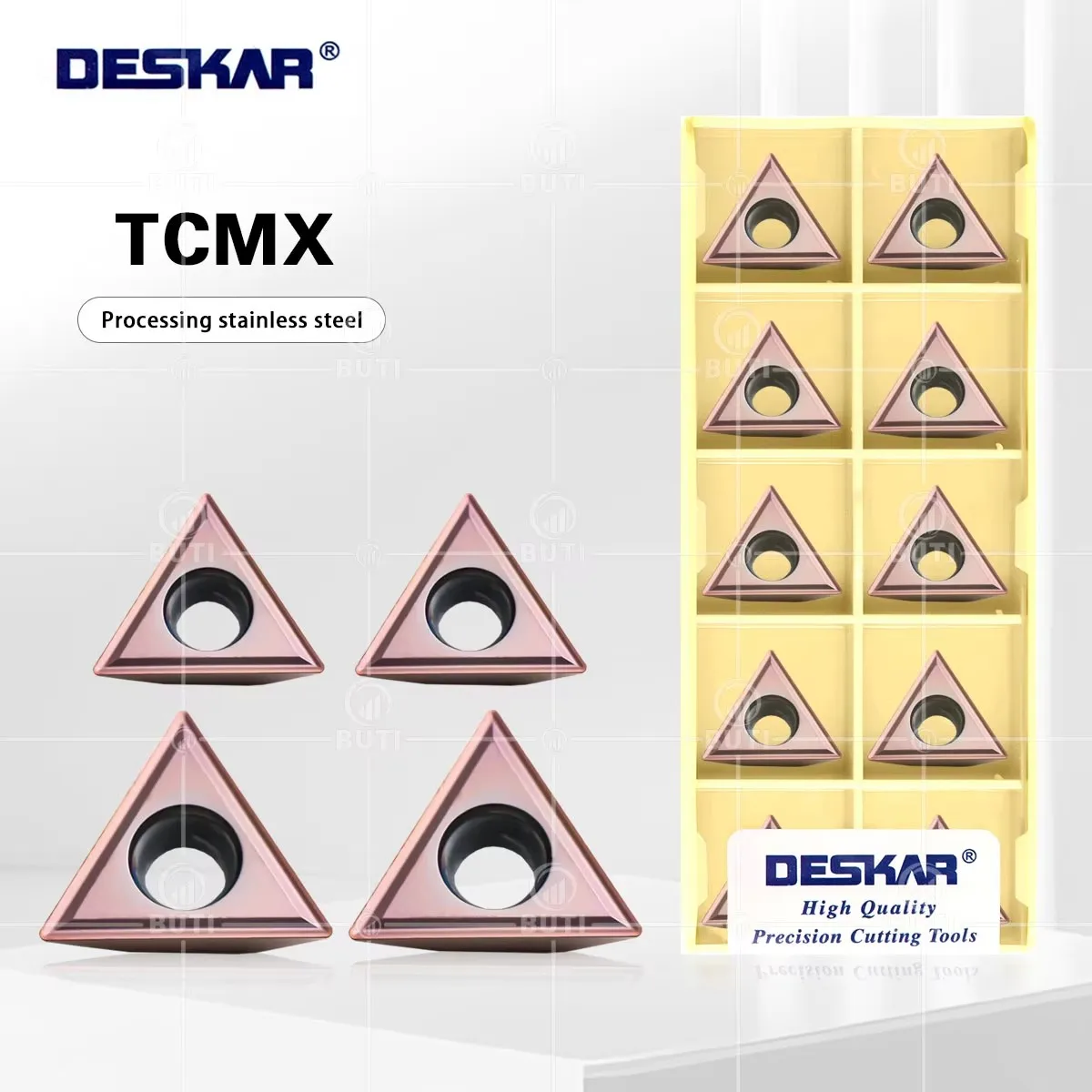 DESKAR 100% Original TCMX110204 TCMX16T304 LF6018 Numerical Control Lathe Turning Insert Cutting Tool Processing Stainless Steel