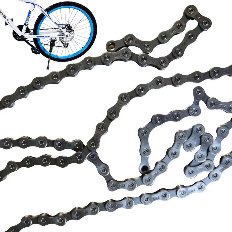 Cadena de bicicleta de montaña de 9/27 velocidades, cadena de acero, accesorios de bicicleta con hebillas para bicicletas de carretera, bicicletas para ciclistas