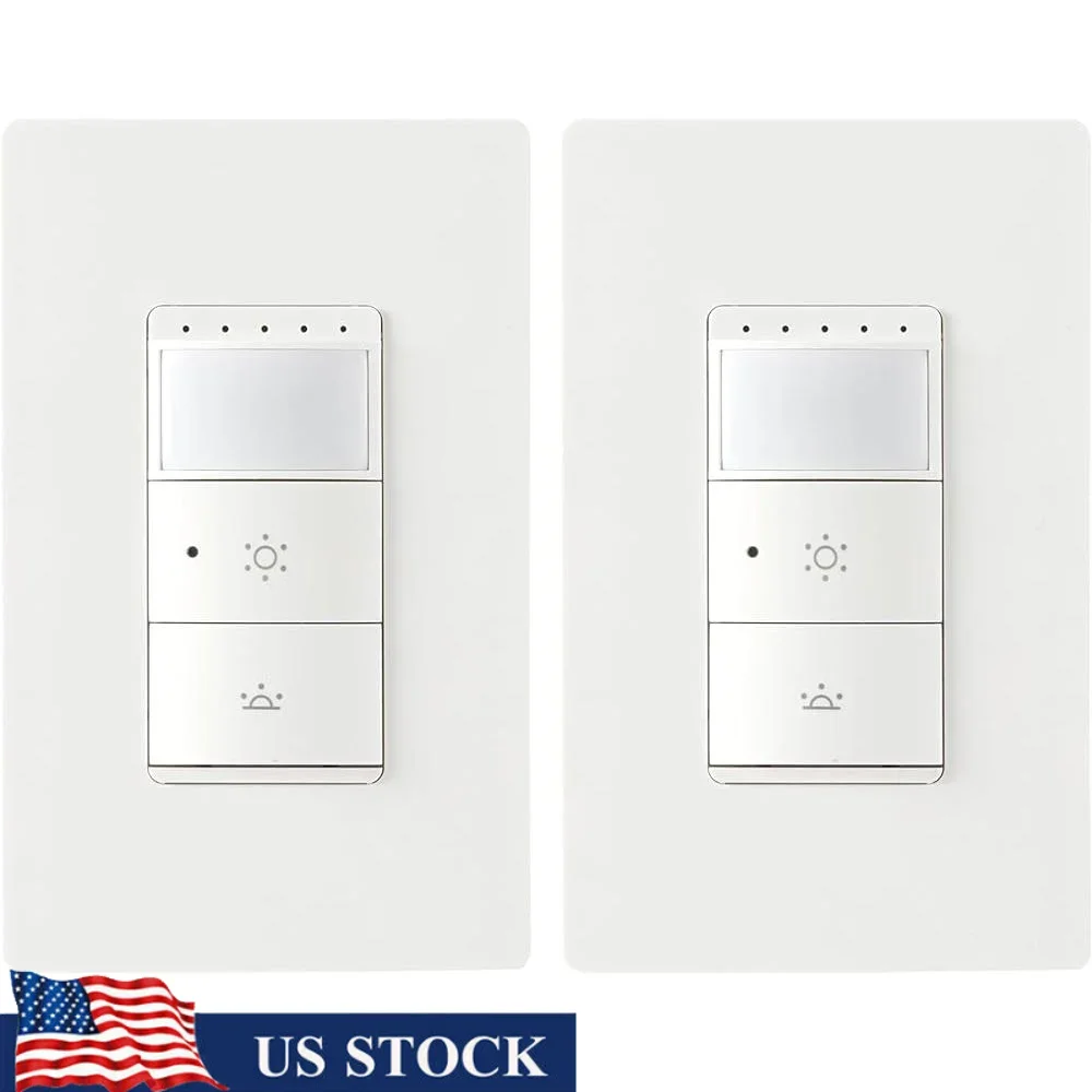 

Умный датчик движения, диммер, управление Alexa, 2,4 ГГц, Wi-Fi, концентратор не требуется, автоматизация затемнения, 2 комплекта, управляемая установка