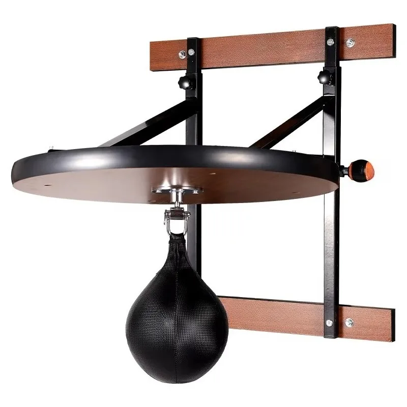 Professional Adjustable Hanging Speed Ball Pear Shaped Design Wooden Base For Boxing Training