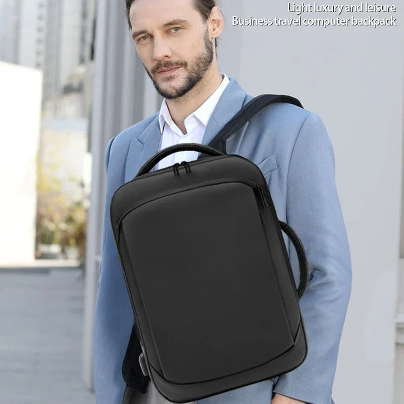 Mochila impermeável multi-funcional para viagens de negócios, mochila masculina para notebook, nova