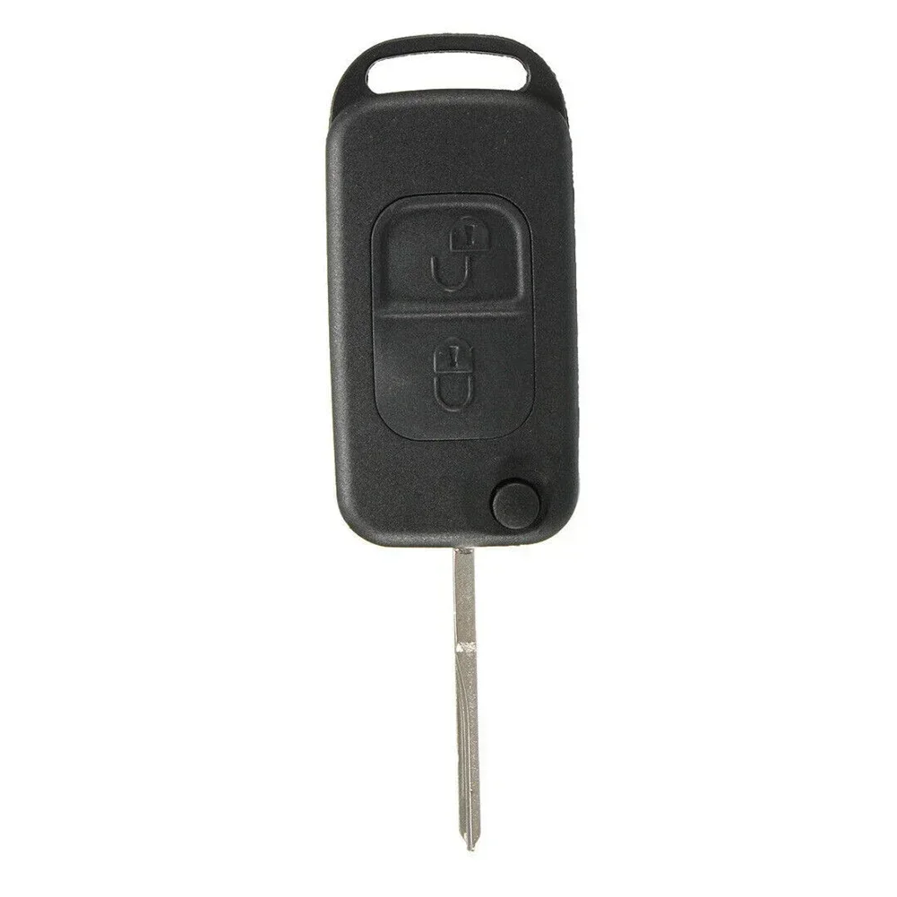 

2 Button Car Key Shell Folding Flip Remote Key Fob Case Shell For Mercedes-Benz A C E W168 W202 W203 W210 W461