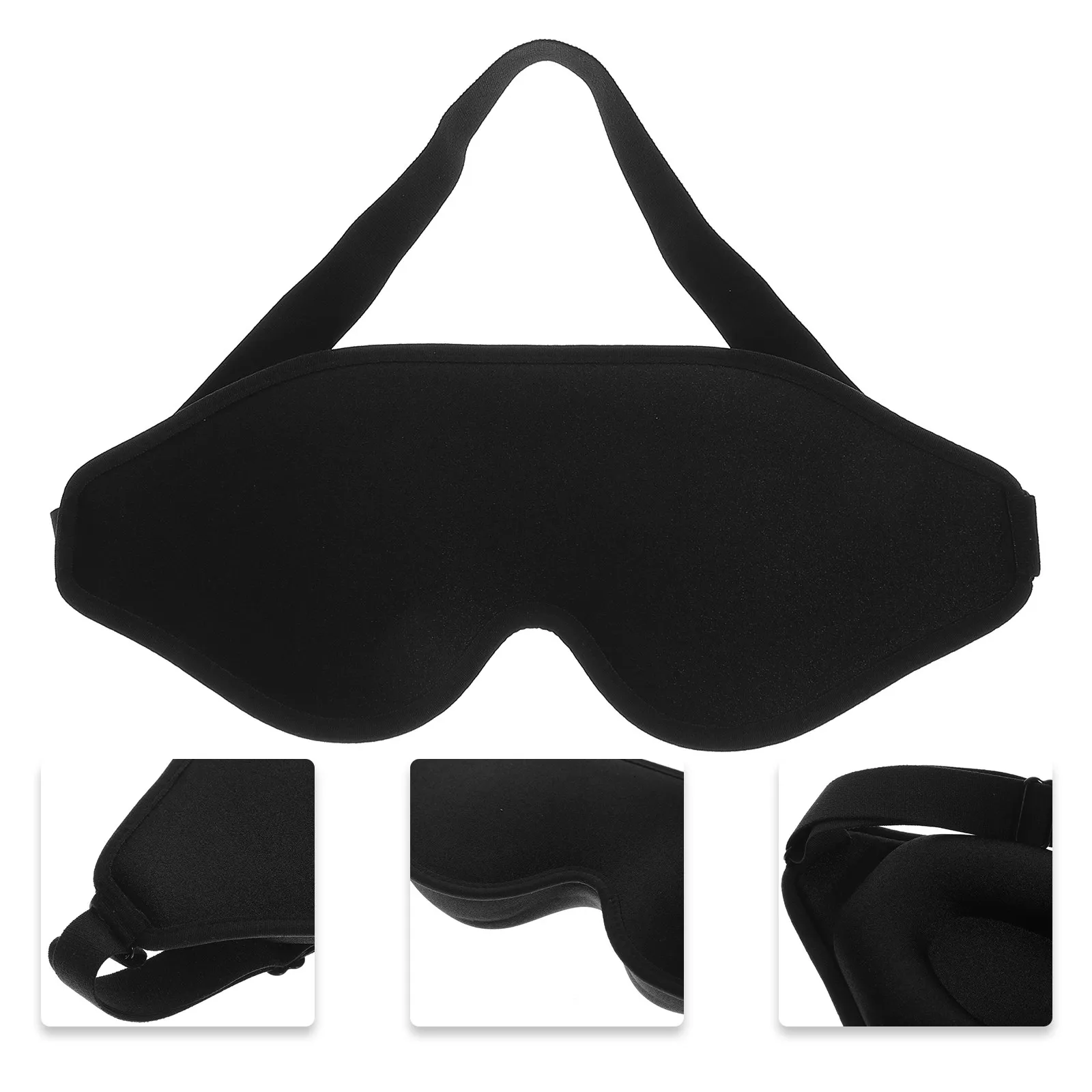 Memory Foams Eye Mask Lightproof Sleep Mask Breathable Comfortable 3D Stereo Design for Deep Sleeping Eye Fatigue Relief