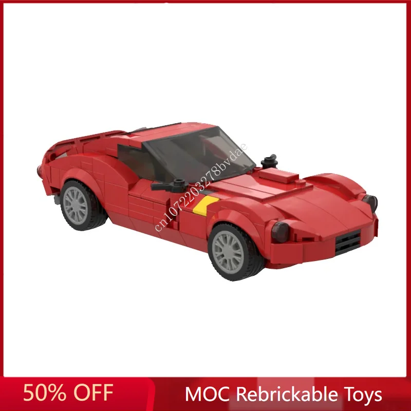 268PCS MOC Speed Champions Ferraries 250 GTO Sportscar Model Building Blocks Technology Bricks Creative Assembly Kids Toys Gifts