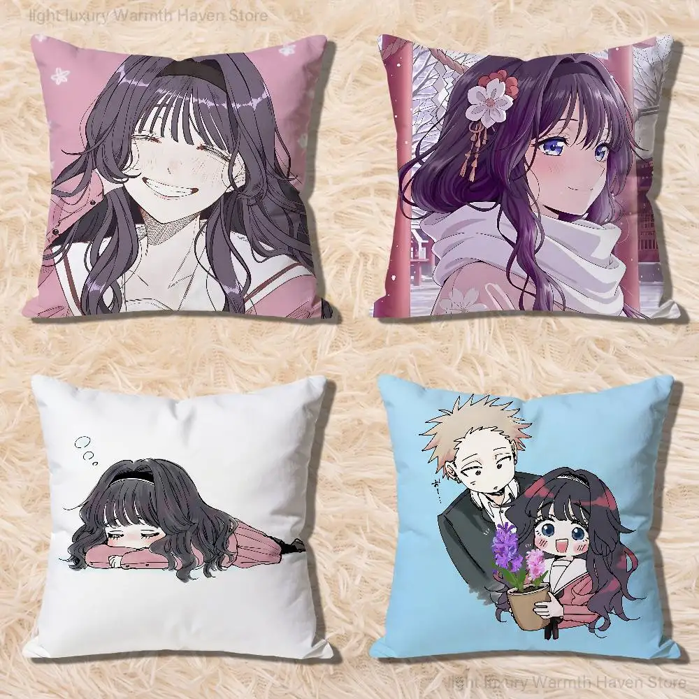 

K-Kaoru Hana wa Rin to Saku Pillow Cases for Bedroom Living Room Sofa Home Decor Polyester Cushion Cover with Zipper
