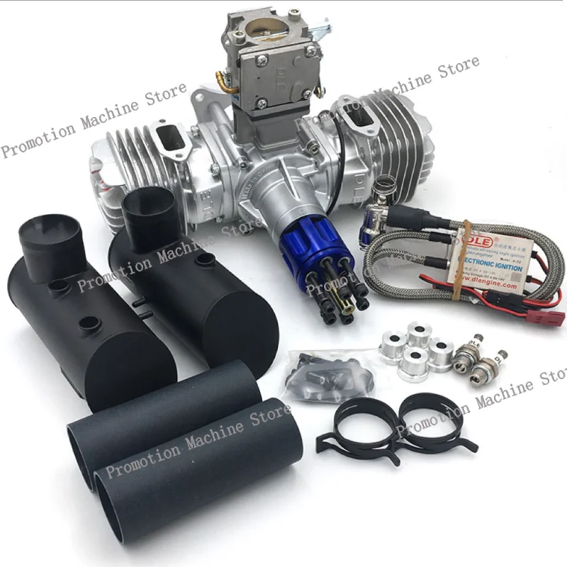 محرك الغاز المعدني الأصلي DLE130 DLE 130 CC لنموذج طائرة التحكم اللاسلكي، DLE130CC، 130، DLE-130CC، العنصر الساخن، قطعة واحدة