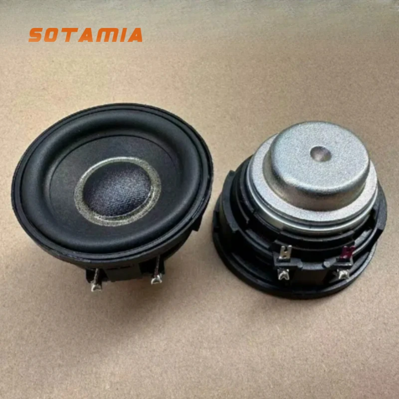 

SOTAMIA 2pcs 2.25 Inch Long Stroke Mid Bass Speaker 4 Ohm 15W Mini Small Audio DIY Bluetooth Speaker Modification Upgrade