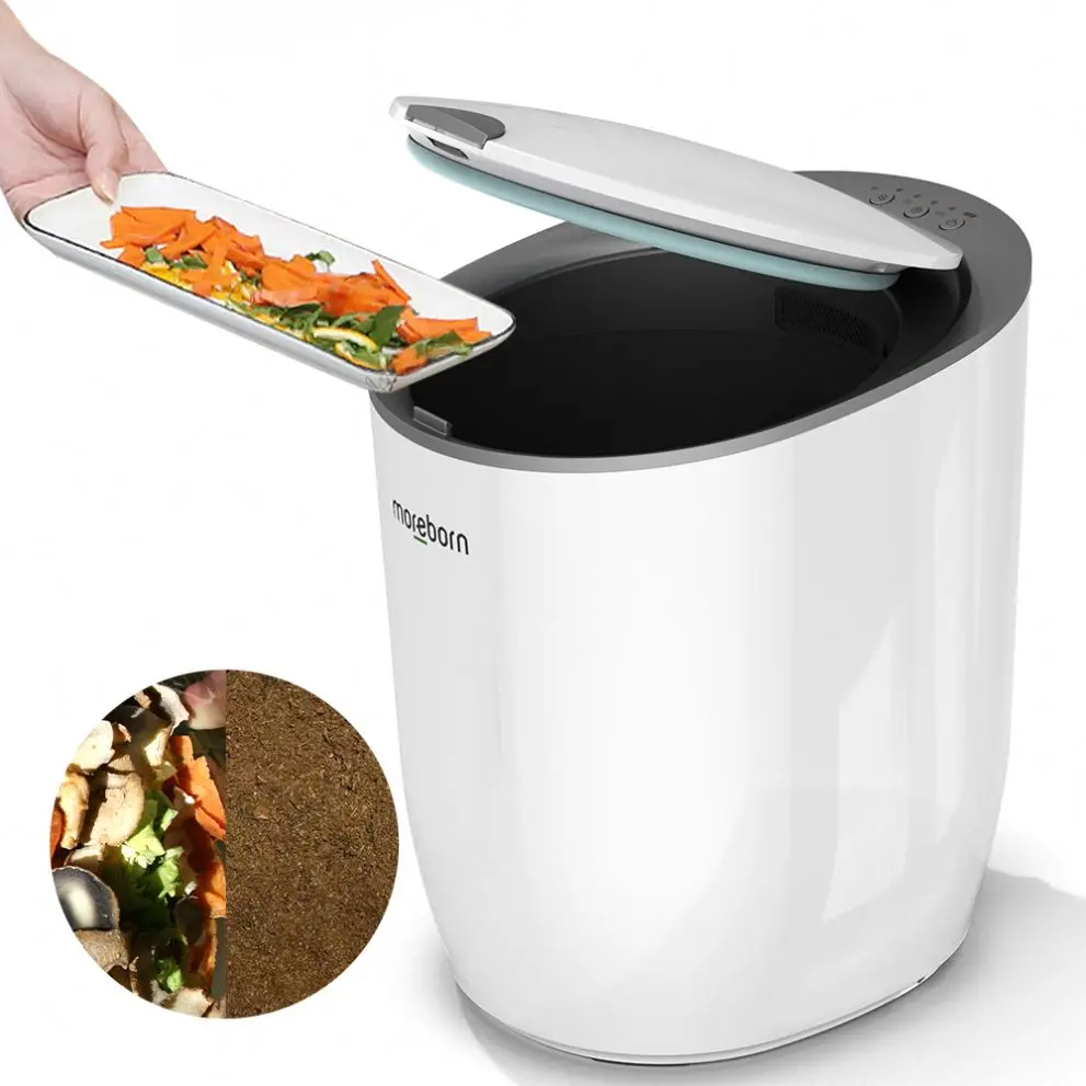 Temperature control desktop food waste smart kitchen korean home appliances compost bin