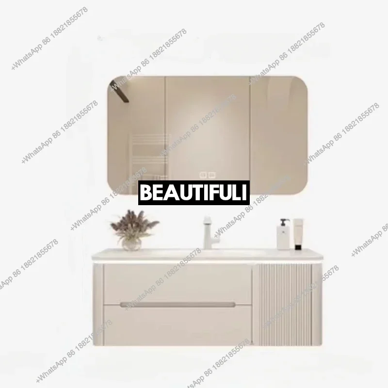Z136Salon Station Bathroom Cabinet Washbasin Open Cabinets Pvc Furniture Medicine White Narrow Sink Under Sink Vanity casa arred