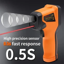 1PC Infrared Thermometer Temperature Gun, Non Contact IR Digital Food Temperature ‑50~400℃ Laser Target Indicator with Backlit