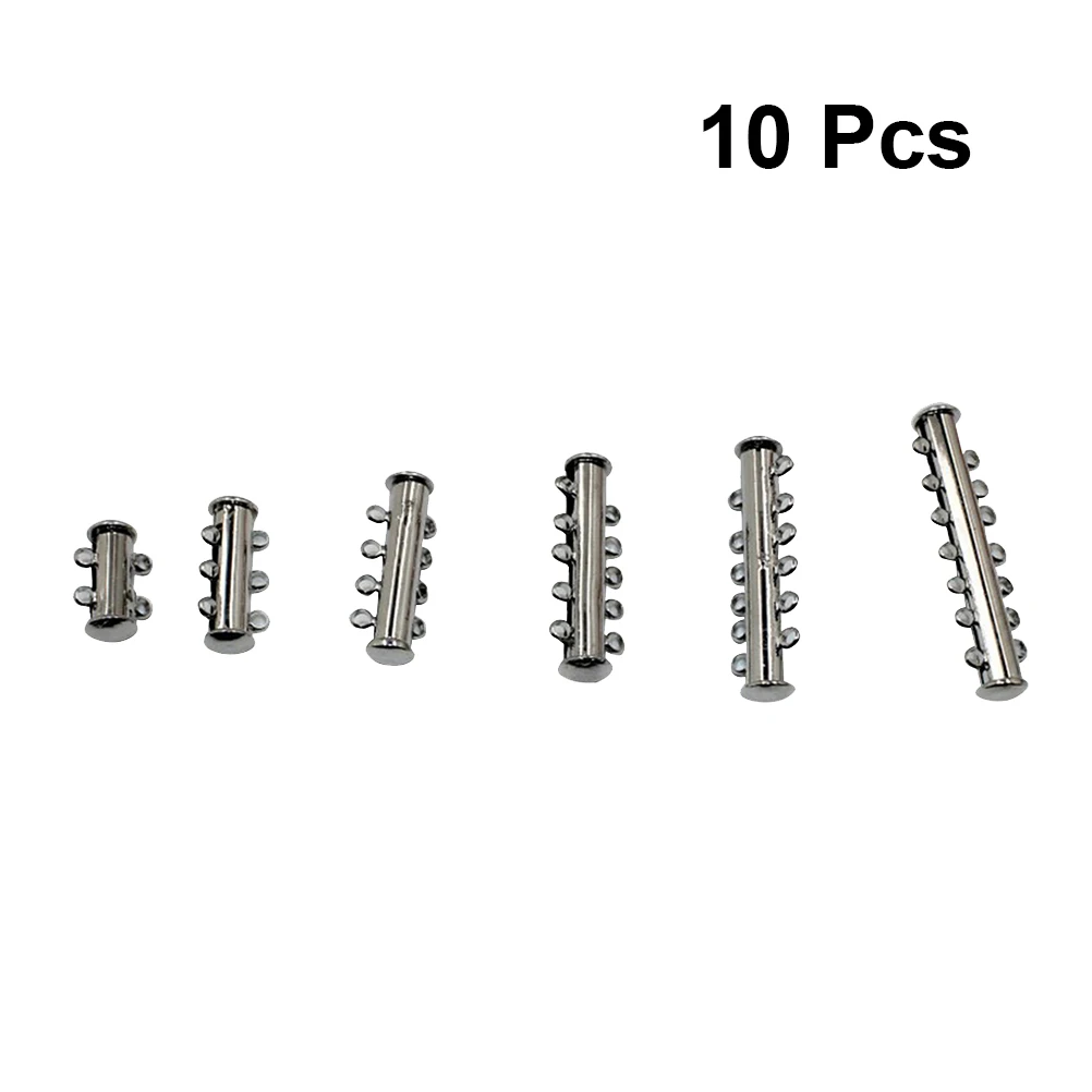 

10Pcs Pearl Multi Strand Slide Tube Lock Clasp Magnetic Connectors DIY Jewelry Making Findings Necklace Bracelet