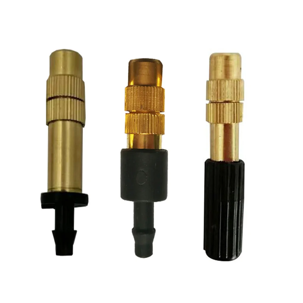 5Pcs Adjustable Garden Micro Sprinklers Garden Irrigation Watering 1/4'' Brass Atomizer 4/7PVC Outdoor Misting Cooling System