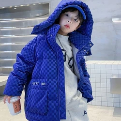 Boys Down Coat Jacket Cotton Outerwear Windbreak 2023 Charming Thicken Velvet Winter Warm Children's Clothing -10 Degrees Below