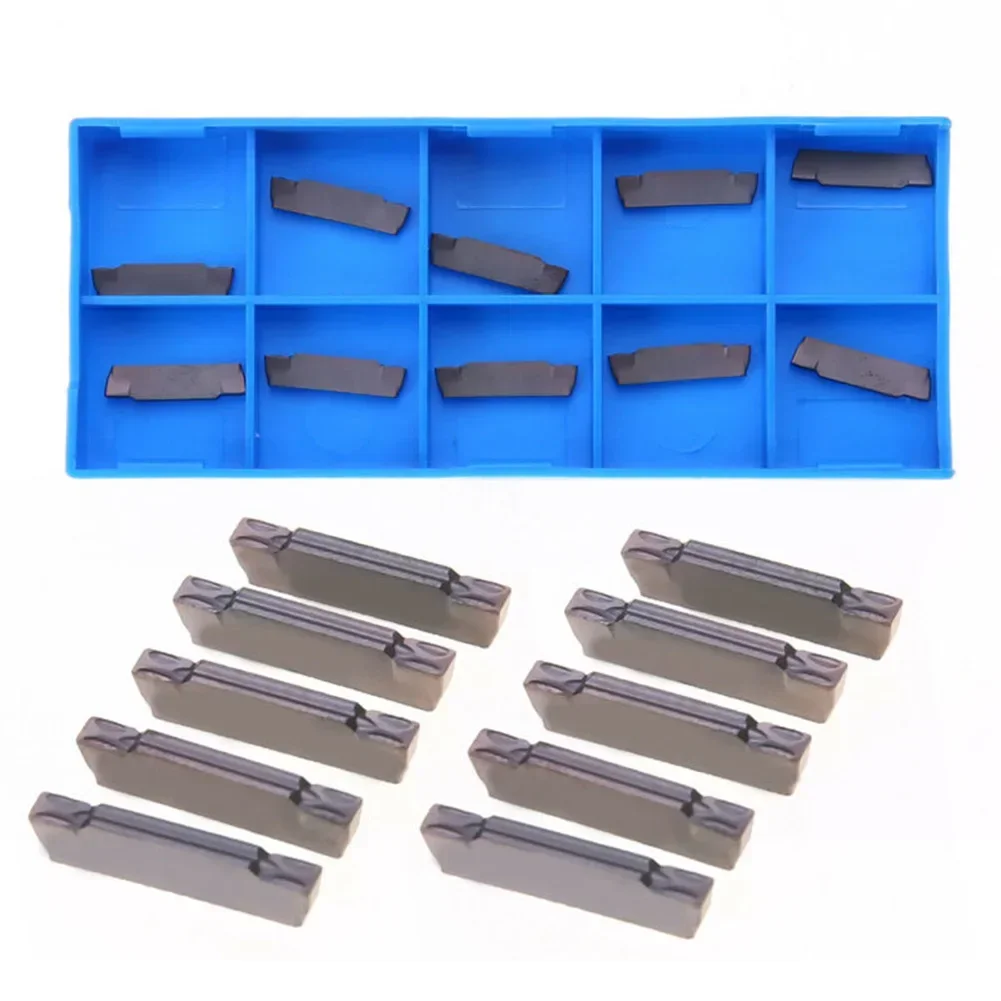 10pcs MGMN200-G LDA 2mm Steel Grooving Parting Cutting Carbide Insert Tool Kit Carbide Insert 16*4*2mm For Semi-finishing