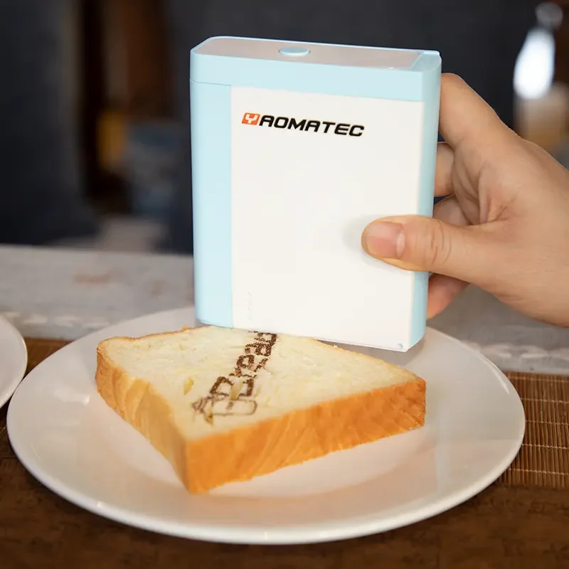 

Yaomatec Food Printer Automatic Mini Inkjet Handheld with Edible Ink for Coffee Latte Cake Macaron Bread Pattern Printing