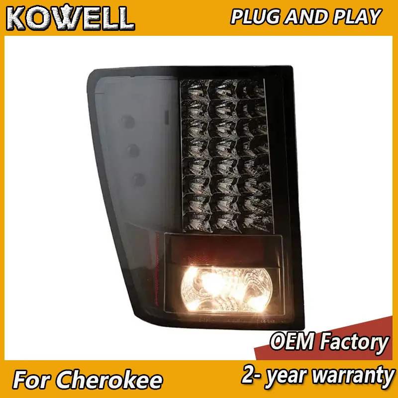 Car Styling for Jeep Grand Cherokee Tail Light 2005-2010 Grand Cherokee Taillight SRT Rear DRL Fog Brake Turn Signal Reversing