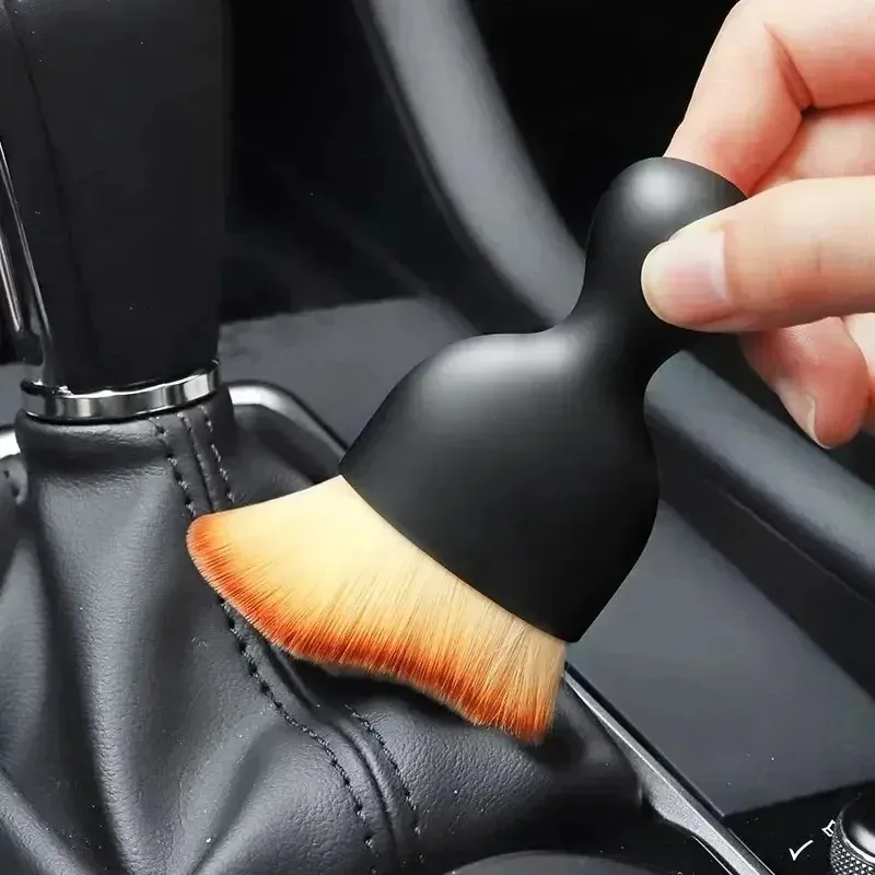 2/6/12pcs Car Interior Cleaning Brush With Shell, Center Console, Air Conditioning Vent Cleaning Brush, Car Tool Accessories