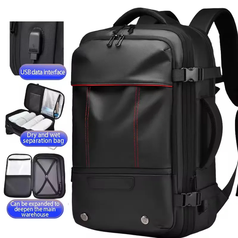 WEIXIER 16'' High-end Business Backpack With Expandable Capacity And Sense Of Luxury Waterproof Fashion Travel Backpack view 2