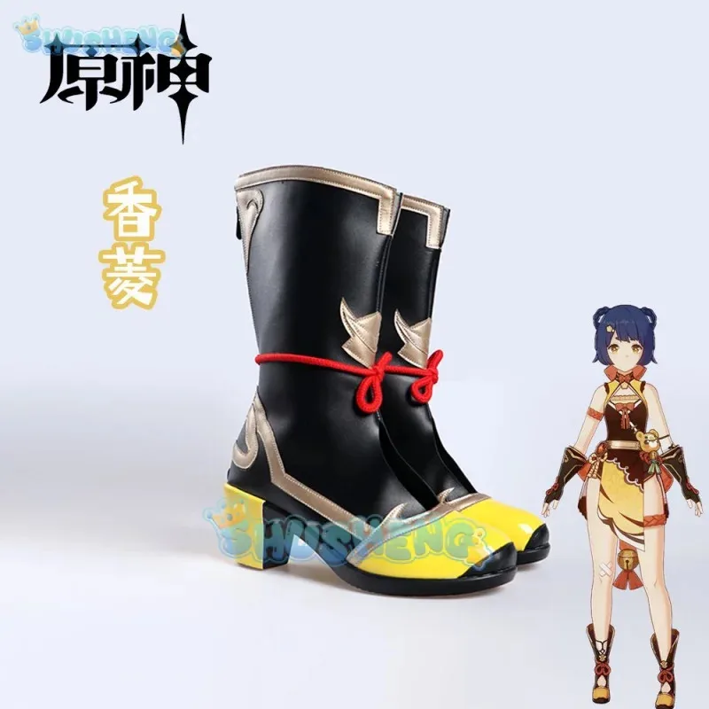 

Lily 123Genshin Impact cos Xiangling косплей аниме обувь для персонажей игр