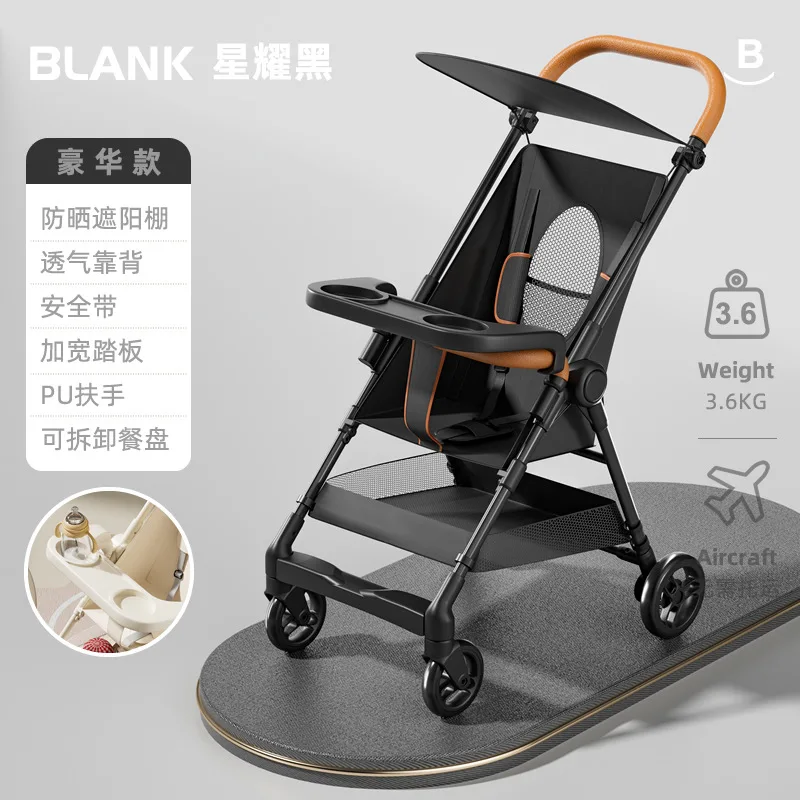 Foldable Strollers,Compact Lightweight Travel Carriage For Infants&Young Children,Newborn Pram,Baby Walking Artifact Trolley