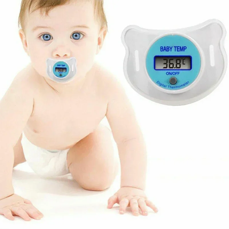 Baby Practical Digital Temperature Pacifier LCD Thermometer Mouth Alarm Gadgets Thermomet Monitoring Baby Thermometer