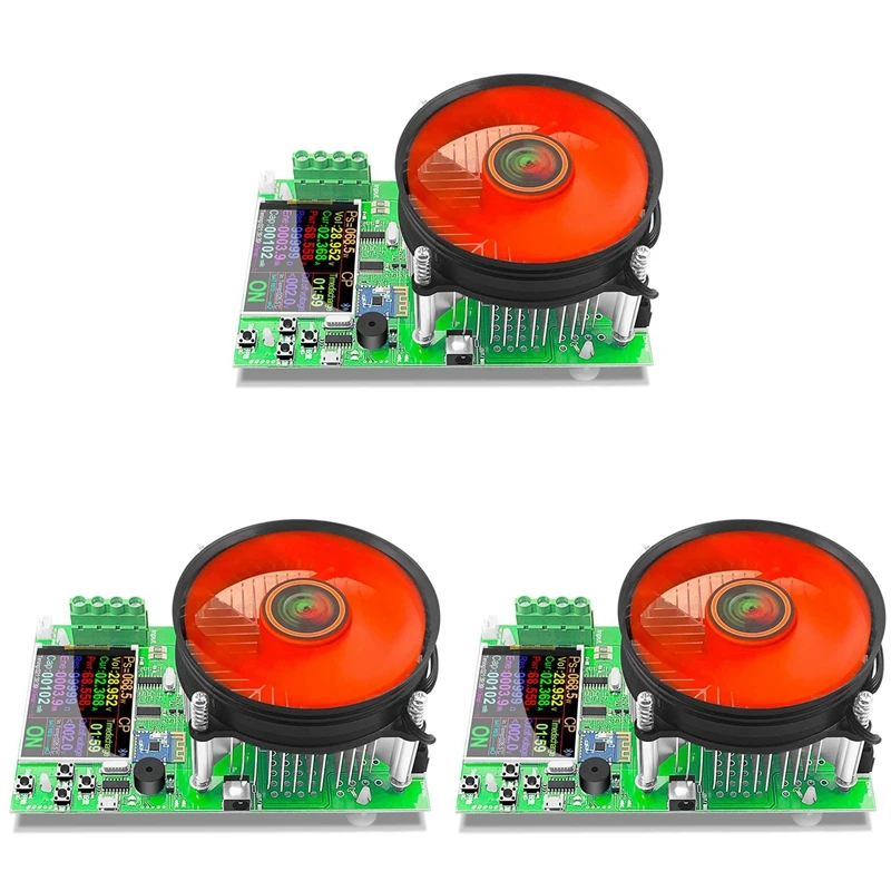 3X DL24 150W DC USB Tester APP Electronic Load Lithium Battery Capacity Monitor Discharge Charge Power Checker US Plug