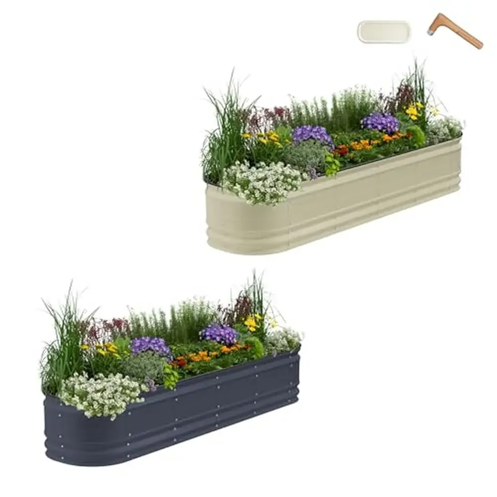 Novel Metal Raised Garden Bed Kits 17