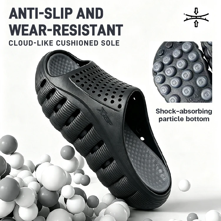 Xtep Flow 1.0 Massage Ball Technology Slippers Sports Recovery Stepping on Dirt Sensation Acupressure Relief   774319357000