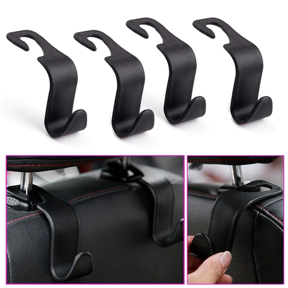 

1/2Pcs Car Seat Headrest Hook Universal Auto Back Seat Organizer Hanger Storage Holder for Purse Bags Clothes Coats Accessory