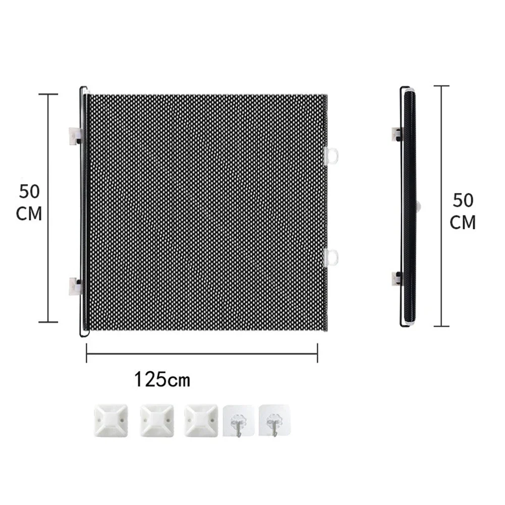 As Shown Retractable Pet Gate PVC And Metal Rod Metal Rod Reinforcement Indoor Outdoor Use For Home Use For Cats And Dogs