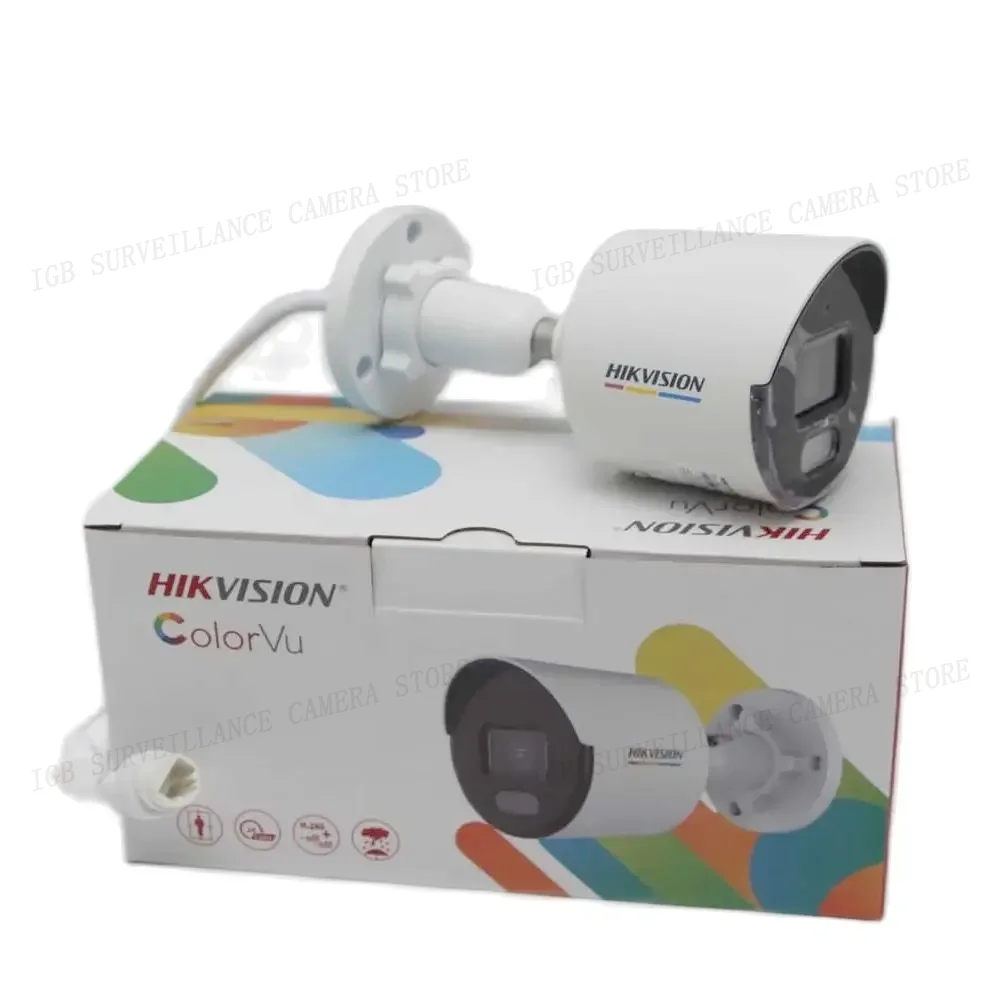 Imagem -04 - Hikvision-microfone Embutido Ds2cd1047g2-luf 4mp Colorvu Câmera de Rede de Bala Fixa Original Inglês md 2.0