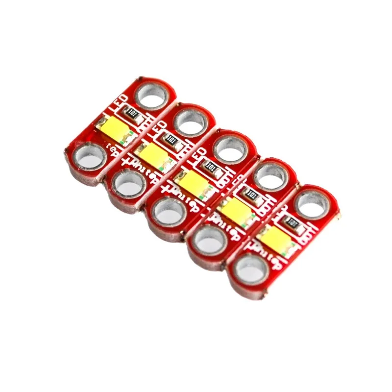 5pcs/lot LilyPad LED Module Mini SMD LED Lilypad Wearable PCB Red Board Emits LED White Light