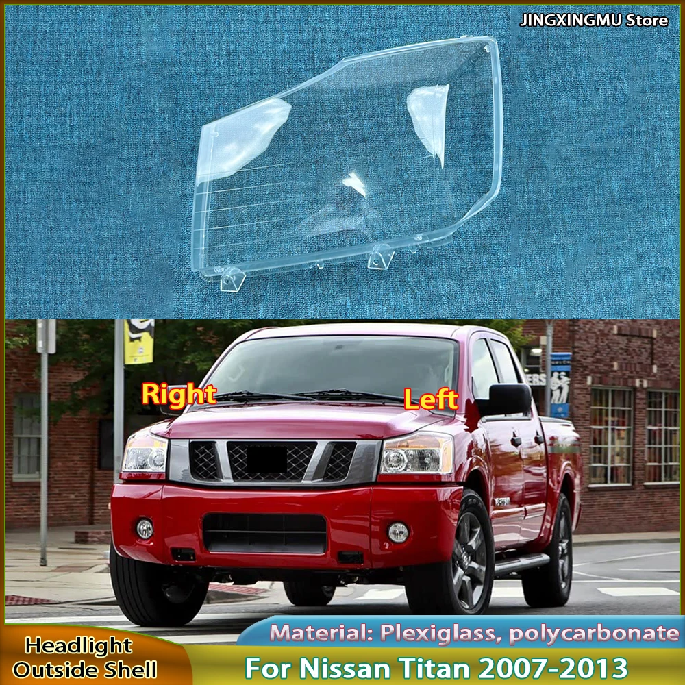 

Headlamp Shell Lampshade For Nissan Titan 2007 2008 2009 2010 2011 2012 Car Accessories Headlight Protective Cover Plexiglass