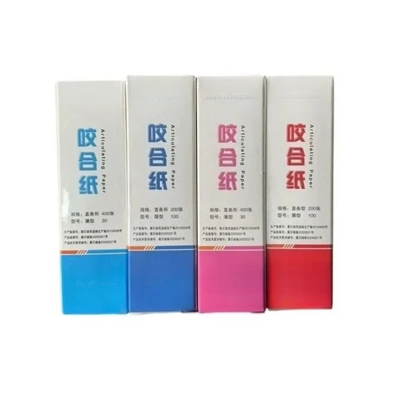 30/100µm Dental Articulating Paper Double-sided Bite Strips Blue/Red Oral Care Teeth Whitening Dentist Lab Oral Occlusal Tool