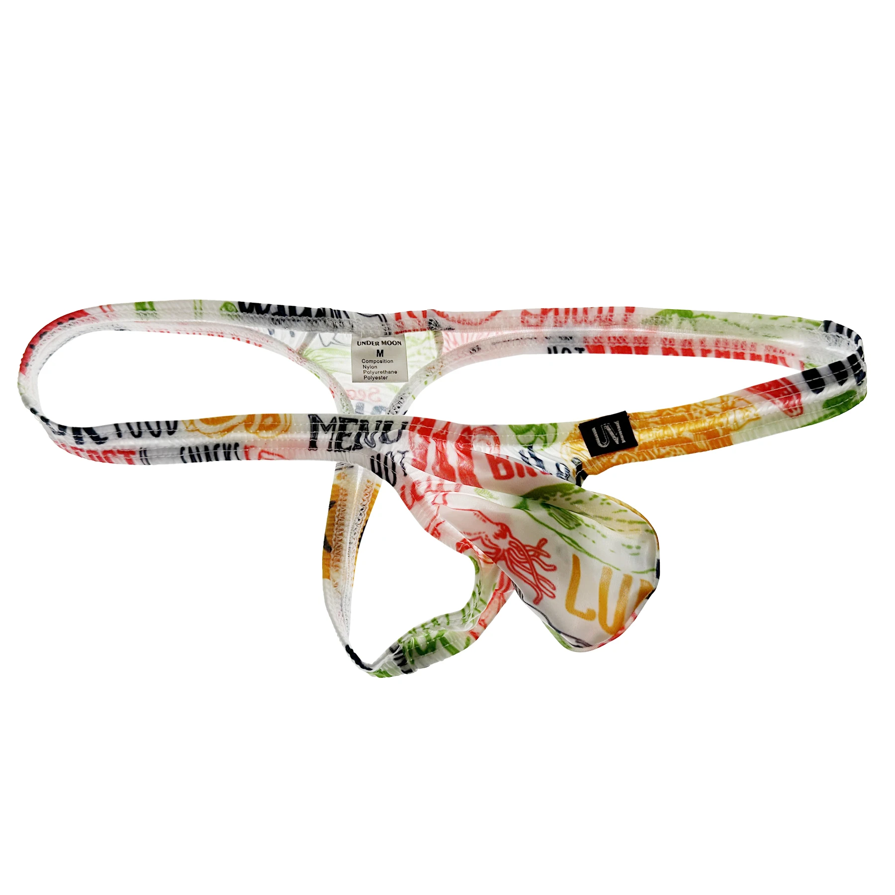 

Мужские стринги с низкой талией и принтом, нижнее белье, тонкие полупрозрачные сексуальные стринги из ледяного шелка, модные мужские трусы Pure Desire