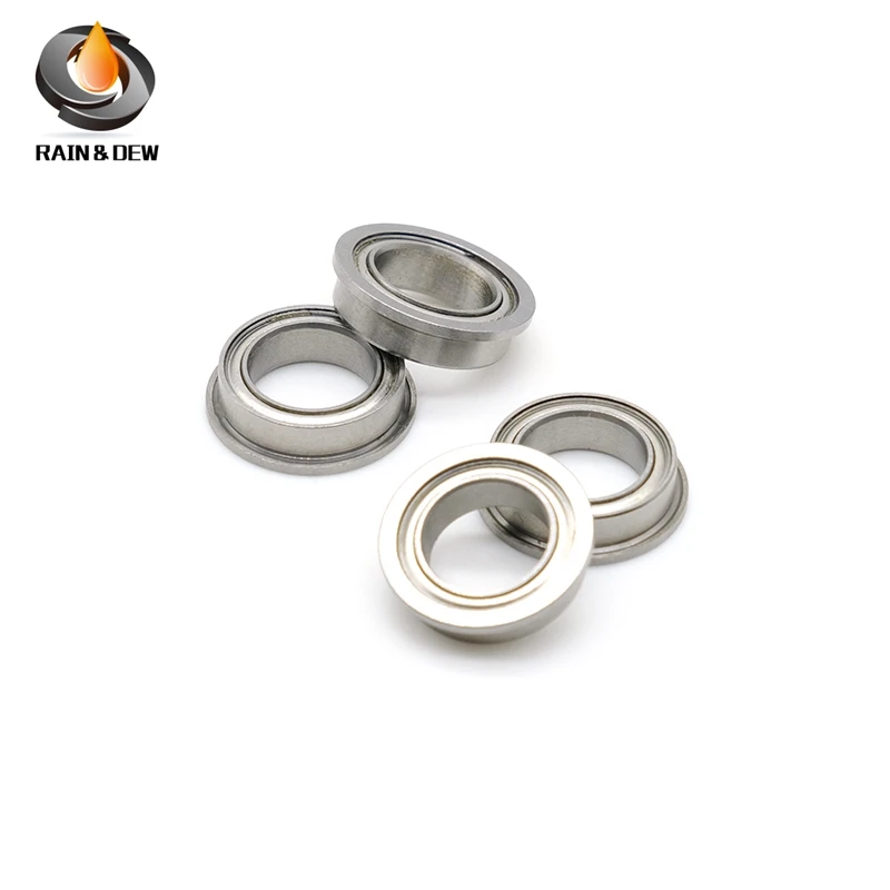 5Pcs F6900ZZ Flange Ball Bearing 10x22x6mm Thin Section Flange Bearing ABEC-7