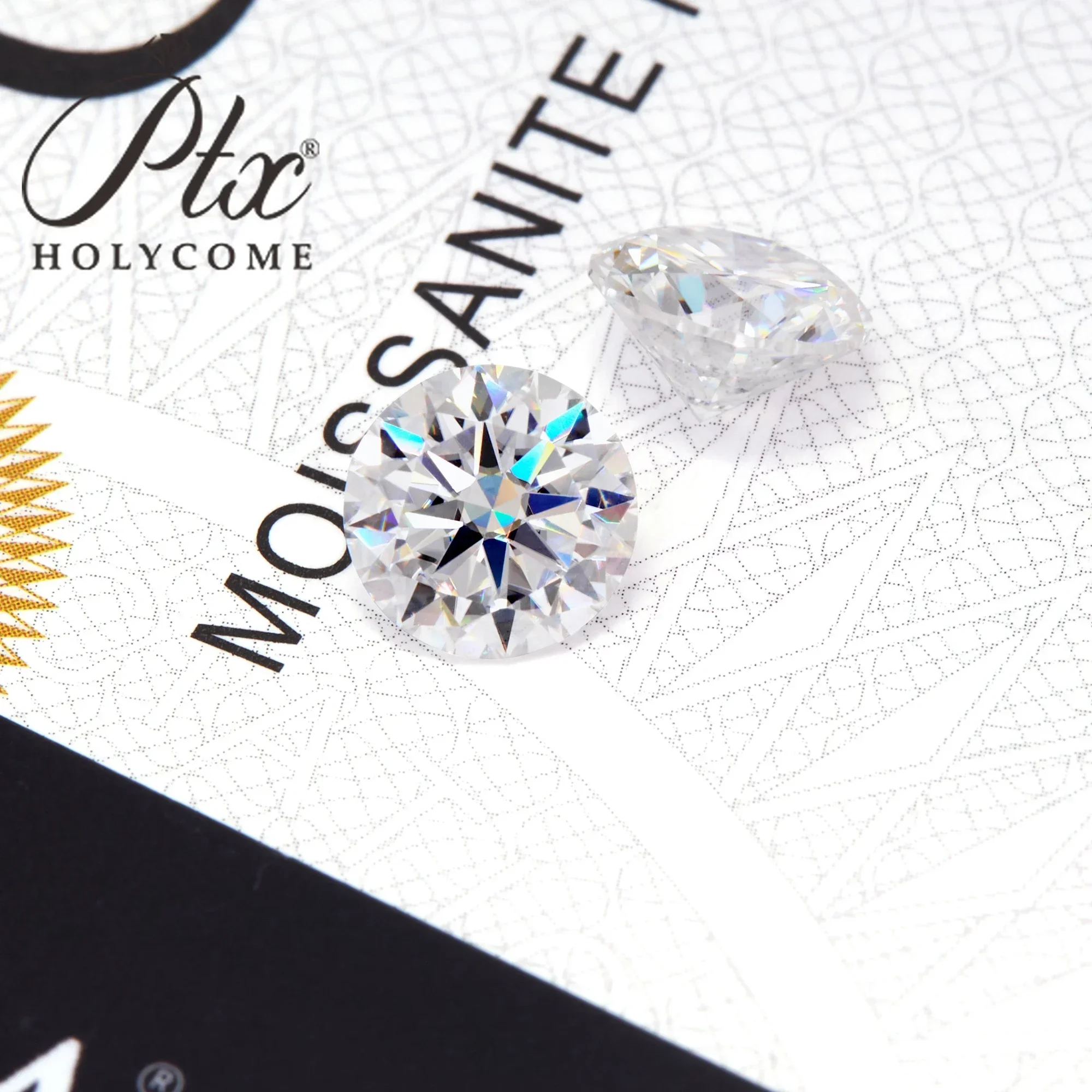 

Premium D Super White Brilliant round Cut Moissanite VVS GRA Certified Diamond Beads for Jewelry Making