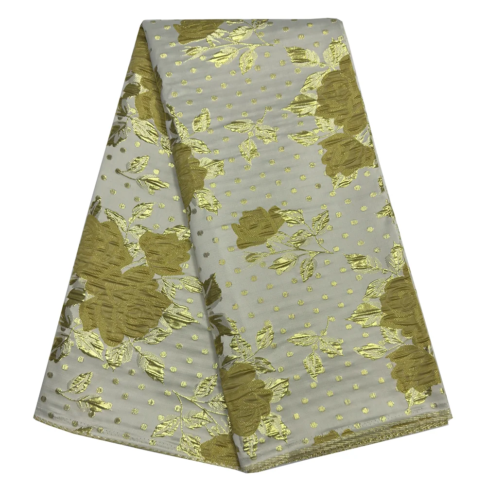 عالية الجودة الديباج الدانتيل 5 ياردة الأقمشة الفرنسية الأفريقية الدمشقي الدانتيل رائجة البيع المرأة أنيقة الجاكار الديباج لفساتين الحفلات