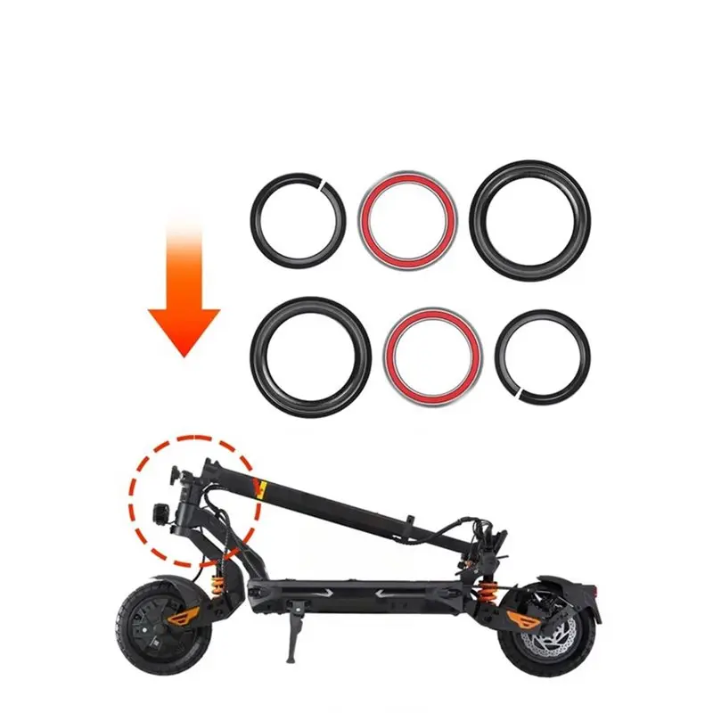 High-quality/ Headset Bearing 6 Pcs Set For Kukirin G2 Master Bowl Set Six Piece Steering Column Support Pressure Thrust Bearing
