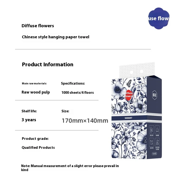 8 مناديل معلقة للوجه منزلية سميكة وموسعة 1000 ورقة ورق رسم منديل ناعم تحميل بأسعار معقولة ورق تواليت #3