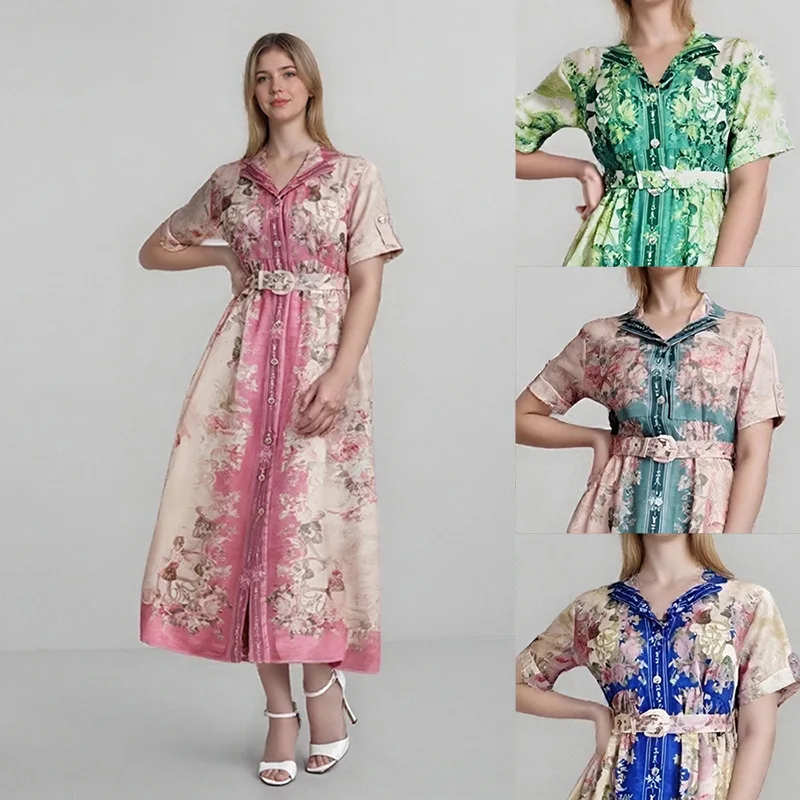 

2025 African Dresses For Women Elegant Polyester Muslim Fashion Abayas Dashiki Robe Kaftan Long Maxi Dress Africa Clothing